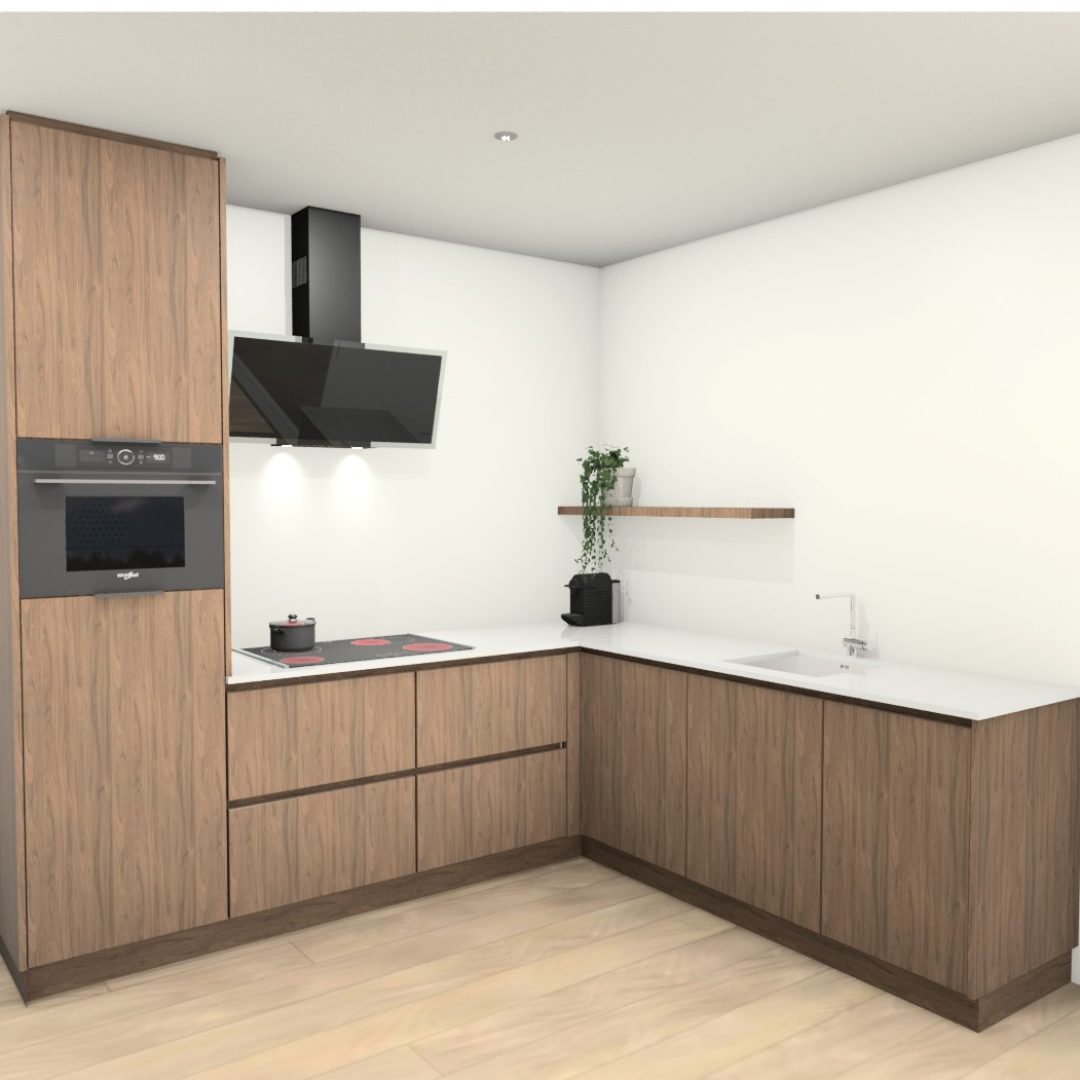 Render project L-keuken